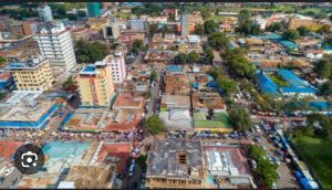 aerial view of Arusha town